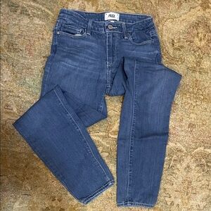 PAIGE Dark Blue Skinny Jeans.